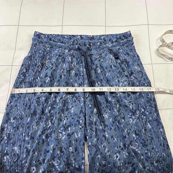 Athleta Pants Womens 2 Blue Avenue Wide Leg Crop Granite Speckle Pull On Travel - Picture 9 of 13